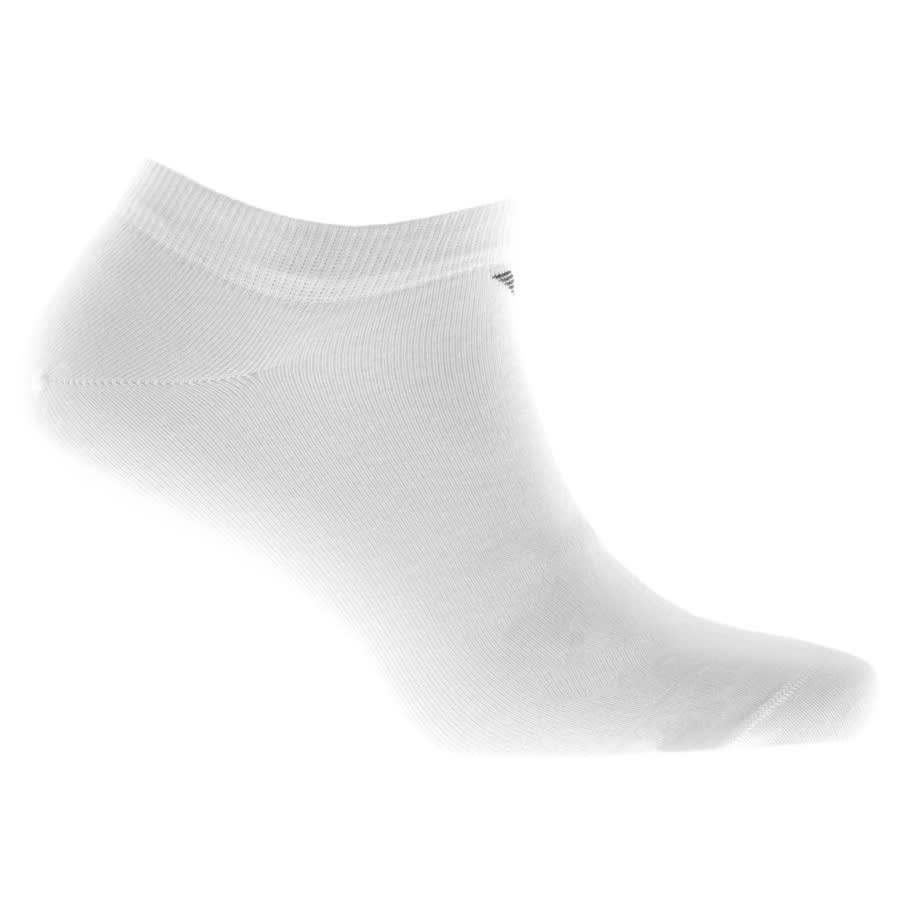 Alternative Image for ProductEmporio Armani 3 Pack Trainer Socks White2